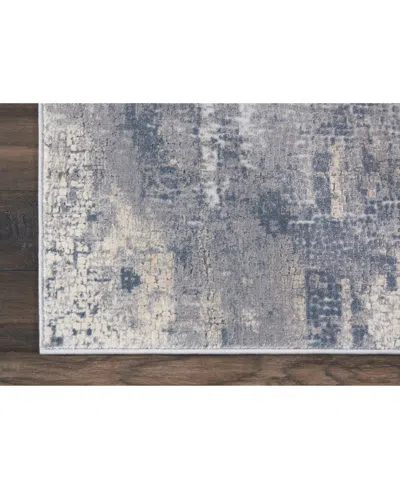 Nourison Home Rustic Textures Rus06 Gray And Beige 3'11" X 5'11" Area Rug