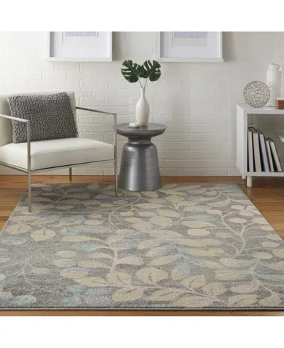 Long Street Looms Peace Pea03 Gray 5'3" X 7'3" Area Rug