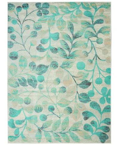 Long Street Looms Peace Pea03 Ivory 6' X 9' Area Rug