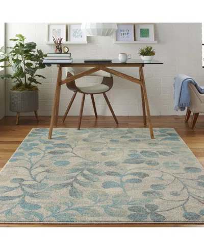 Long Street Looms Peace Pea03 Ivory 6' X 9' Area Rug