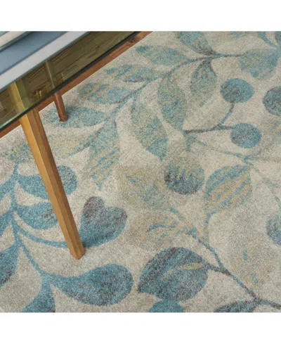 Long Street Looms Peace Pea03 Ivory 6' X 9' Area Rug