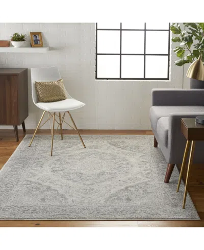 Long Street Looms Peace Pea05 Ivory 5'3" X 7'3" Area Rug