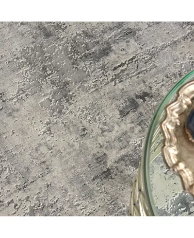 Nourison Home Rustic Textures Rus07 Gray And Beige 5'3" X 7'3" Area Rug