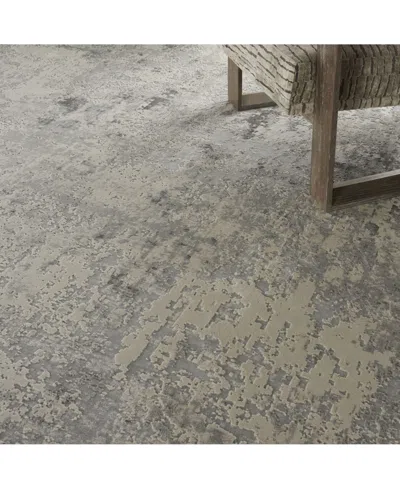 Nourison Home Rustic Textures Rus07 Gray And Beige 7'10" X 10'6" Area Rug