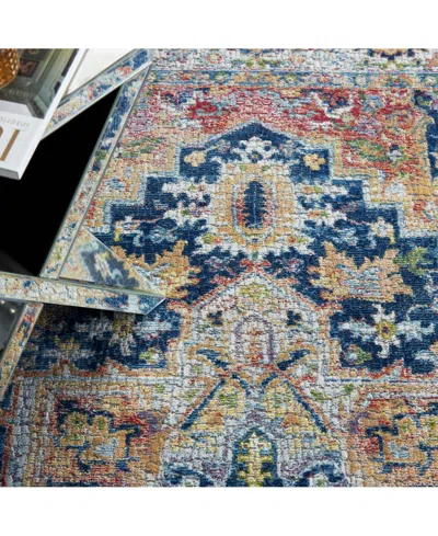 Nourison Home Ankara Global Anr11 Blue And Multi 5'3" X 7'6" Area Rug In Multi