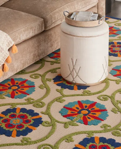 Nourison Home Aloha Alh19 7' X 10' Outdoor Area Rug In Multi