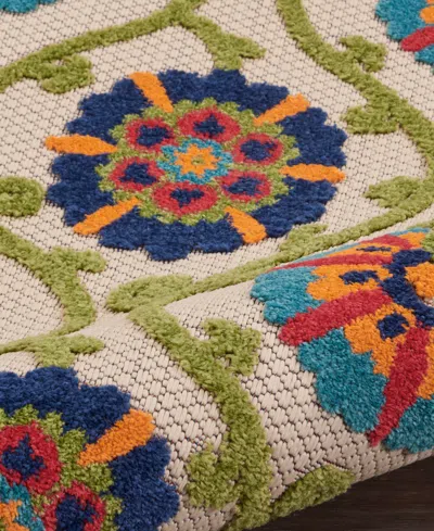 Nourison Home Aloha Alh19 7' X 10' Outdoor Area Rug In Multi