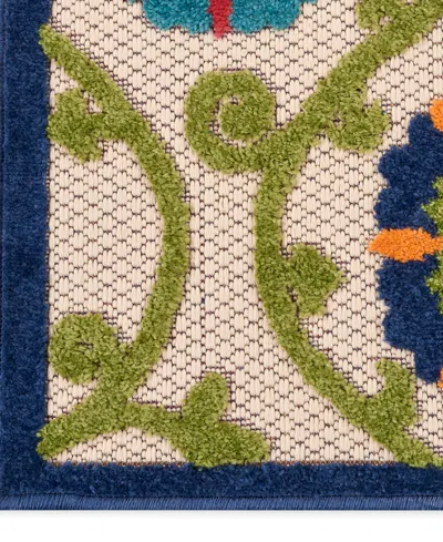 Nourison Home Aloha Alh19 7' X 10' Outdoor Area Rug In Multi