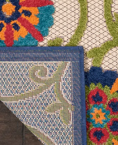 Nourison Home Aloha Alh19 7' X 10' Outdoor Area Rug In Multi