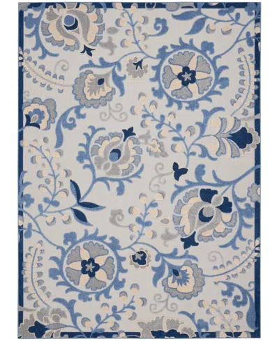 Nourison Home Aloha Alh17 7' X 10' Outdoor Area Rug In Multi