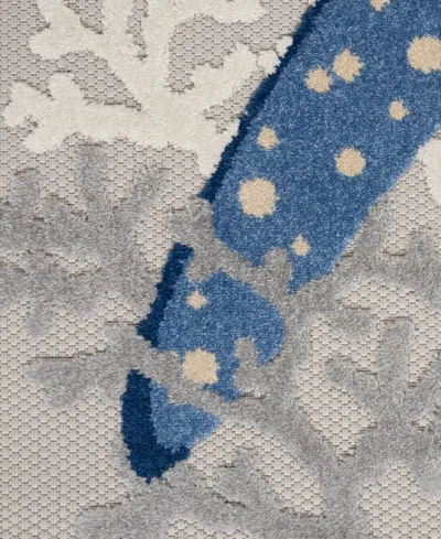 Nourison Home Aloha Alh24 7' X 10' Outdoor Area Rug In Multi