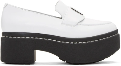 Opening Ceremony Woman Agnes Platform Leather Loafers White
