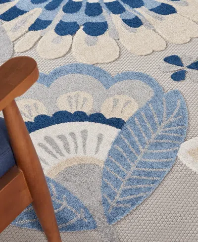 Nourison Home Aloha Alh25 7' X 10' Outdoor Area Rug In Multi