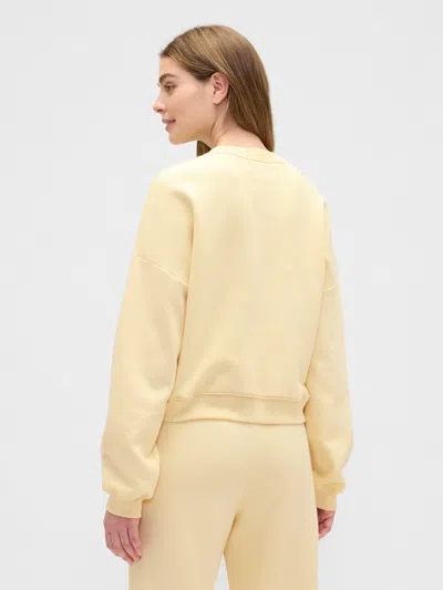 Gap Factory Relaxed Wedge Crewneck Sweatshirt In Yellow