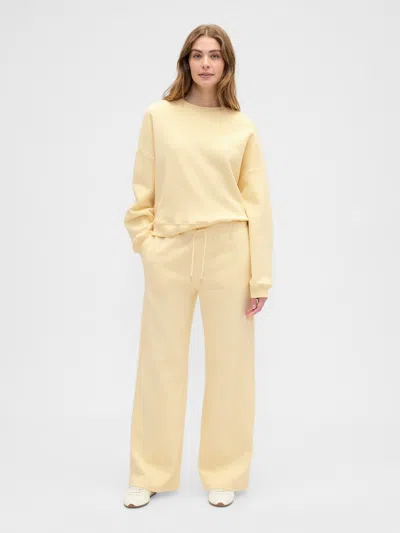 Gap Factory Relaxed Wedge Crewneck Sweatshirt In Yellow