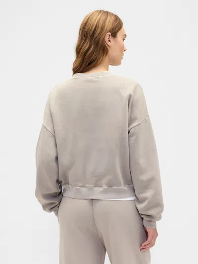 Gap Factory Relaxed Wedge Crewneck Sweatshirt In Gray