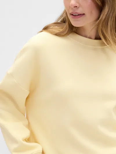 Gap Factory Relaxed Wedge Crewneck Sweatshirt In Yellow