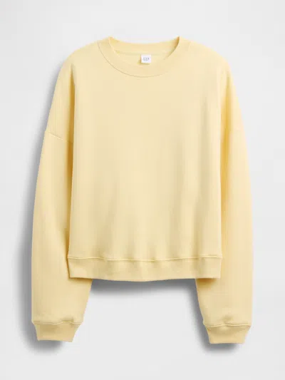 Gap Factory Relaxed Wedge Crewneck Sweatshirt In Yellow