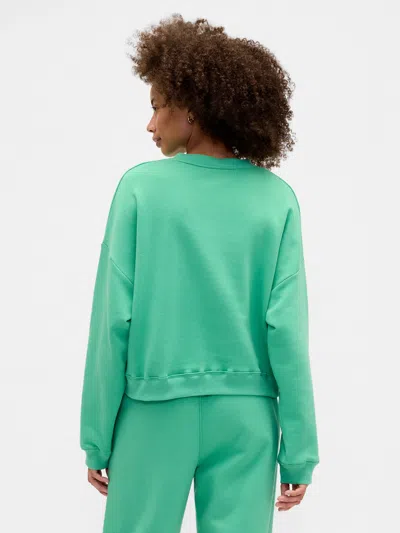 Gap Factory Relaxed Wedge Crewneck Sweatshirt In Green
