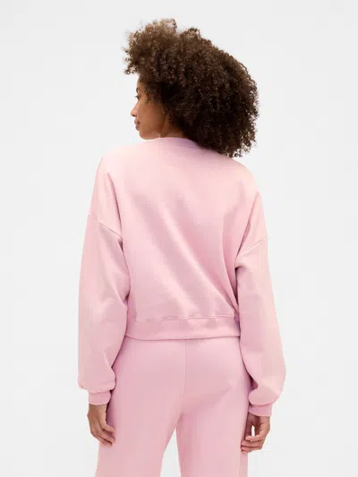 Gap Factory Relaxed Wedge Crewneck Sweatshirt In Pink