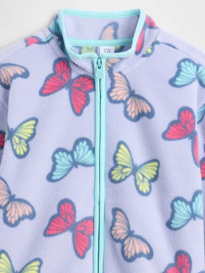 Gap Factory Babygap Fleece Zip Sweatshirt In Purple