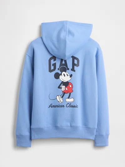 Gap Factory Gapkids × Disney Mickey Mouse Relaxed Logo Hoodie In Blue