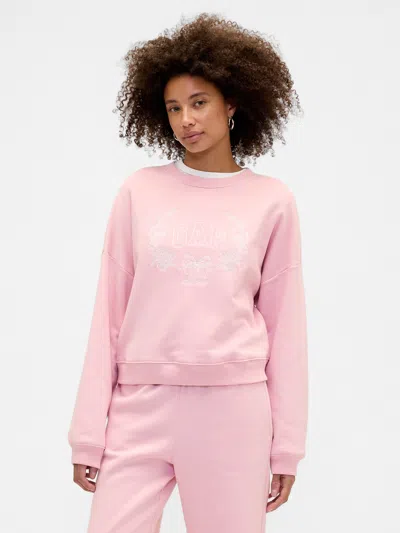 Gap Factory Oversized Wedge Gap Logo Sweatshirt In Pink