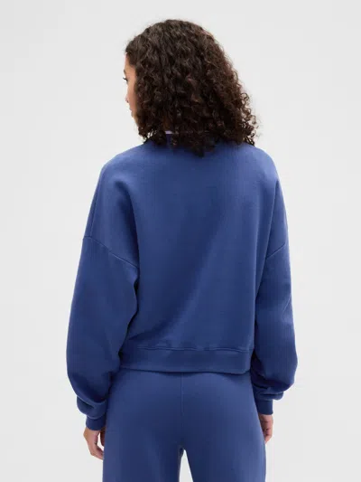 Gap Factory Oversized Wedge Gap Logo Sweatshirt In Blue