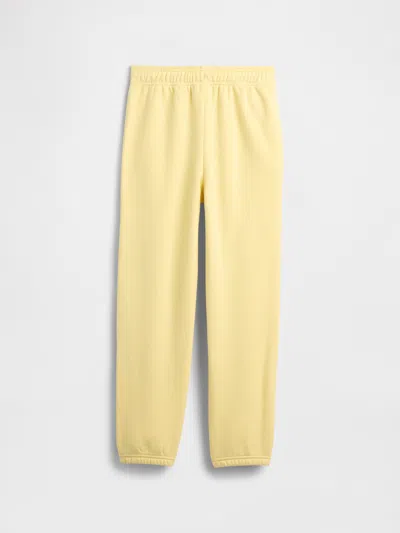 Gap Factory Kids Relaxed Gap Logo Joggers In Yellow