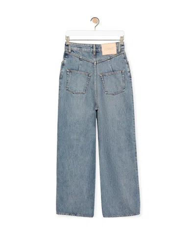 Loewe High Waisted Jeans In Denim In Blue