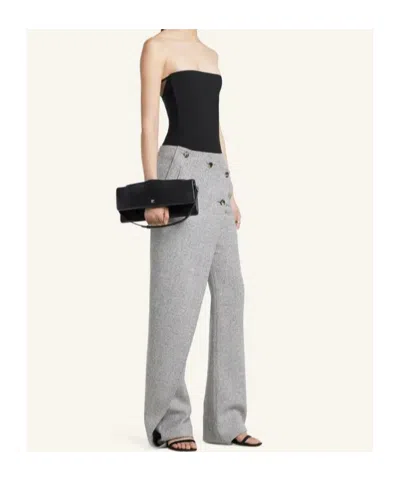 Courrèges Rectangular Leather Shoulder Bag With Adjustable Strap In Pattern