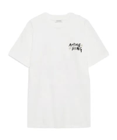 Anine Bing Short-sleeved T-shirt In White