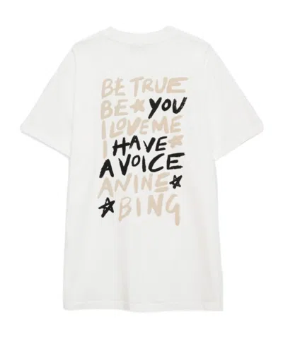 Anine Bing Short-sleeved T-shirt In White