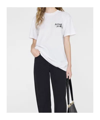 Anine Bing Short-sleeved T-shirt In White