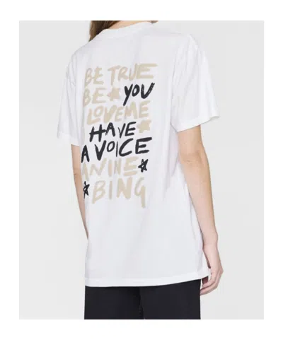 Anine Bing Short-sleeved T-shirt In White