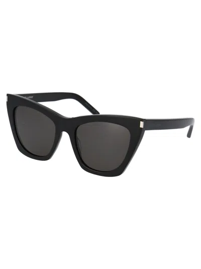 Saint Laurent Sl 214 Kate Sunglasses In Black