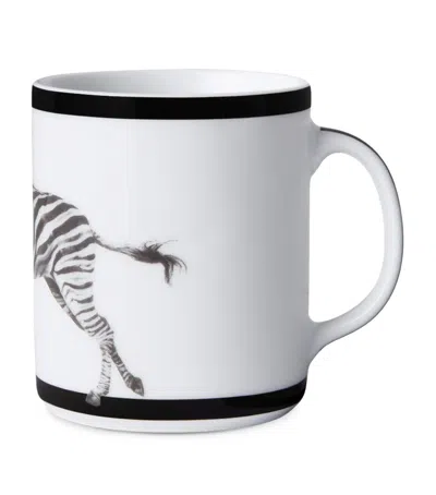 Dolce & Gabbana Casa Porcelain Zebra Mug In White