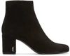 SAINT LAURENT Black Suede Babies Boots