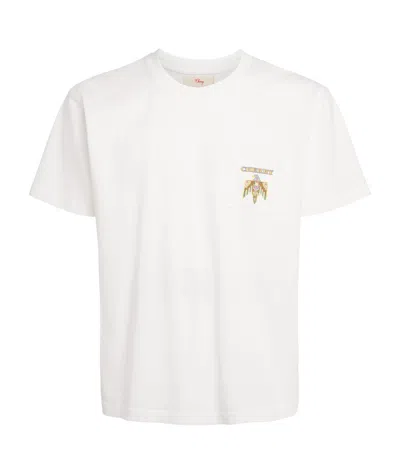 Cherry Los Angeles Cotton Mojave Desert Print T-shirt In White