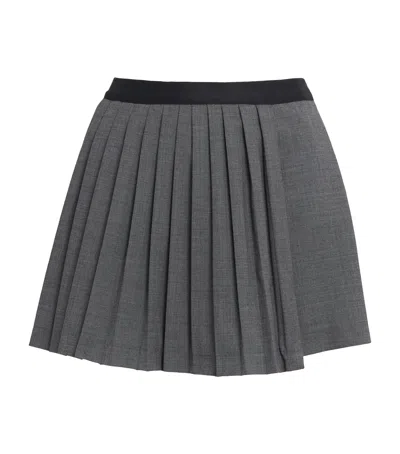 Maje Pleated Mini Skort In Black