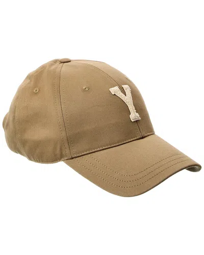 Saint Laurent Y Varsity Cap In Brown