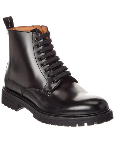 Bruno Magli Griffin Leather Boot In Black
