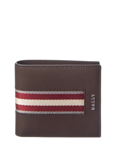 Bally Hasai Leather Bifold Wallet In Brown