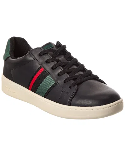 Ben Sherman Hampton Stripe Sneaker In Black