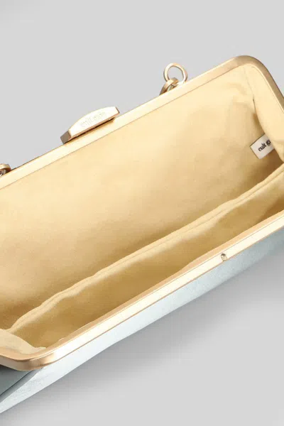 Cult Gaia Matilde Satin Clutch Bag In Blue