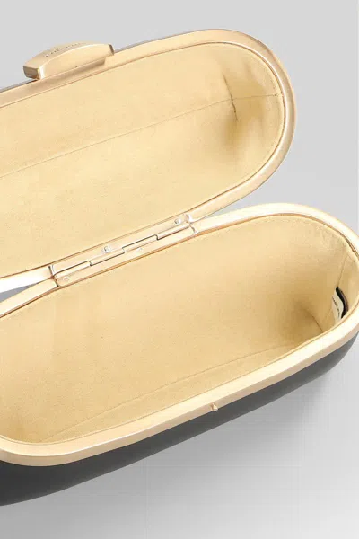 Cult Gaia Olea Shoulder Bag In Black Leather In Black