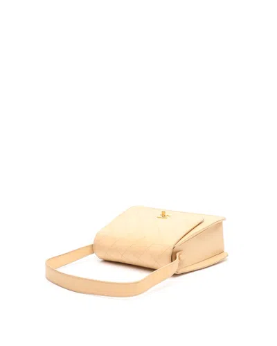 Pre-owned Chanel Quilted Flap Bag In Sand