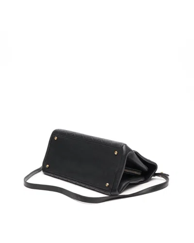 Pre-owned Chanel Trapezio Flap Bag In Black