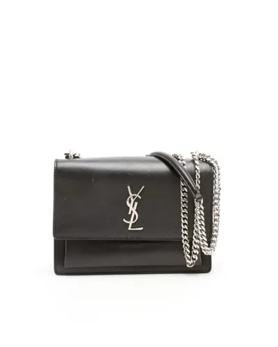 Saint Laurent Medium Sunset Bag In Black