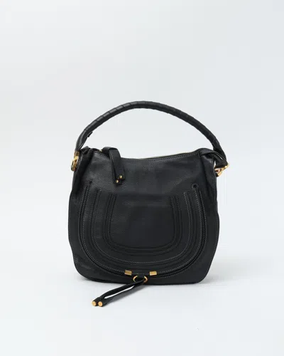 Chloé Medium Marcie Hobo Bag In Black